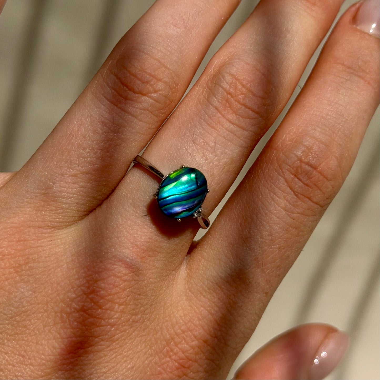 Iris Ring - Abalone - 925 Silber