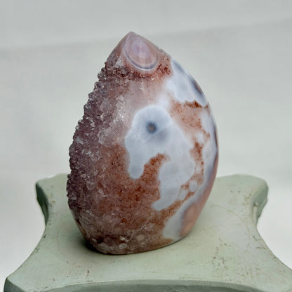 HQ Blumenachat X Amethyst Freiform VI