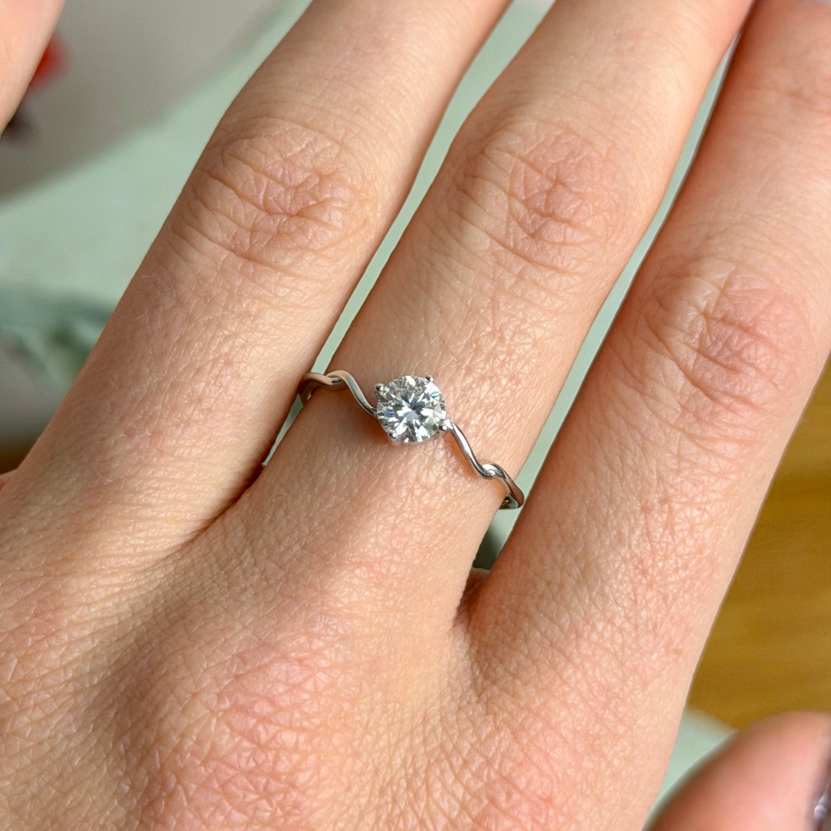 Phoibe Ring - Moissanit - 925 Silber