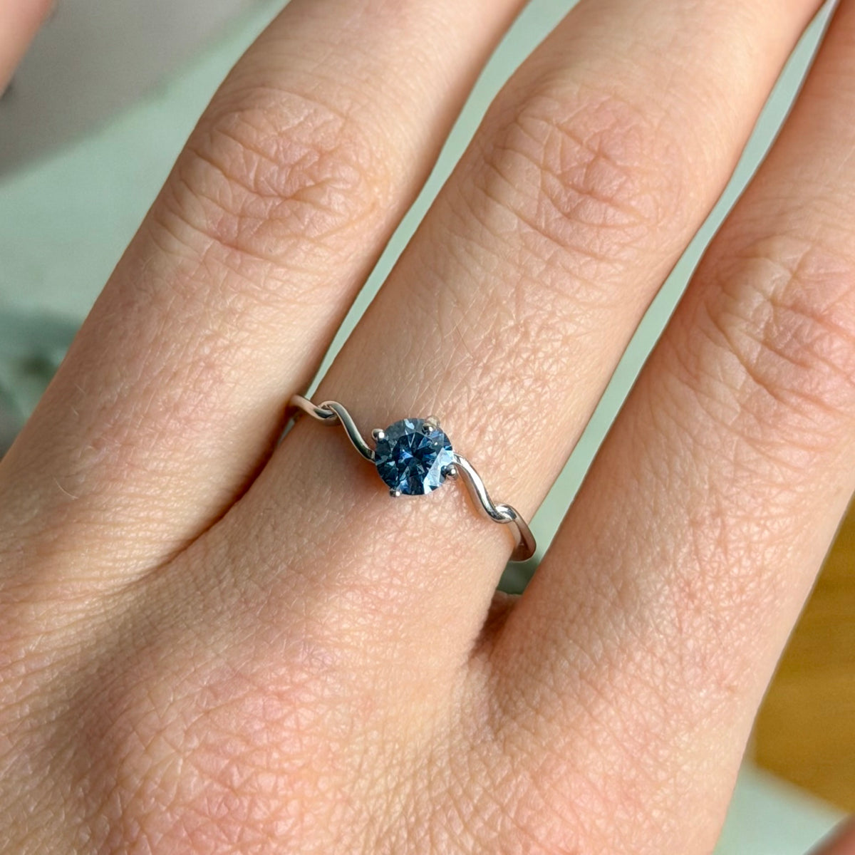 Asteria Ring - Moissanit - 925 Silber