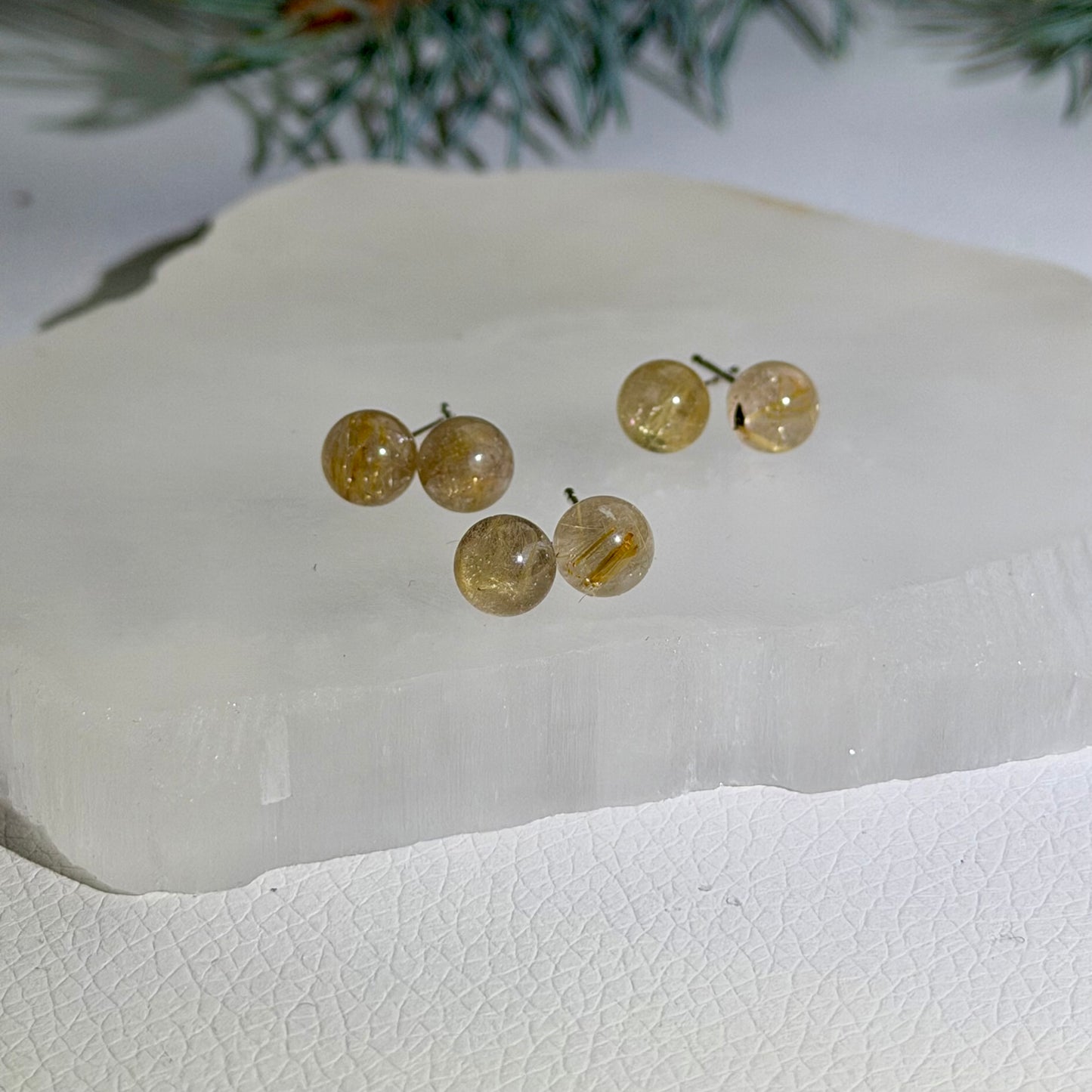 Silber Ohrringe - Rutilquarz