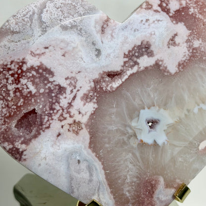 HQ Blumenachat X Amethyst Herz I