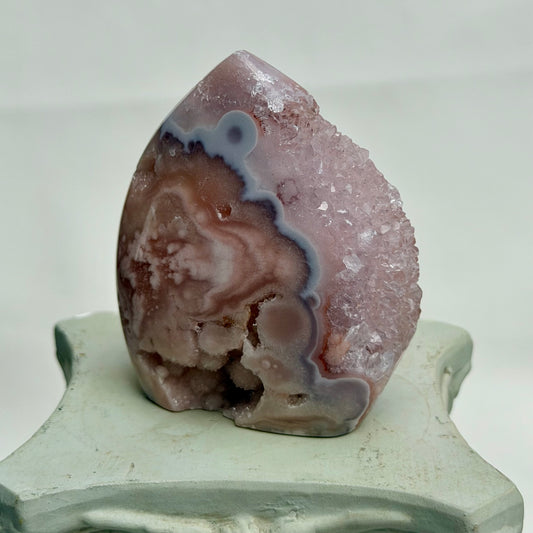 HQ Blumenachat X Amethyst Freiform VI