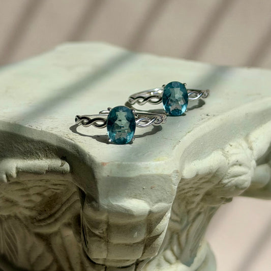 Pelagia Ring - Fluorit - 925 Silber