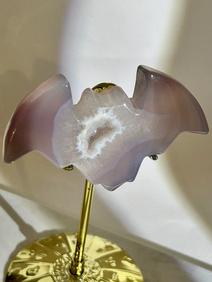 Druzy Achat Fledermaus - 45BA