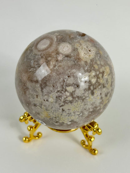 Blumenachat X Amethyst Kugel 106fx
