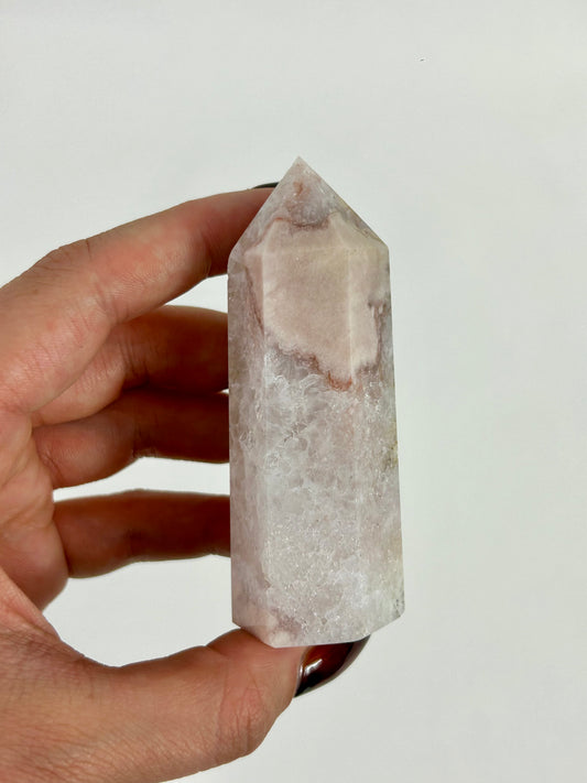 Blumenachat X Amethyst Turm 21xa