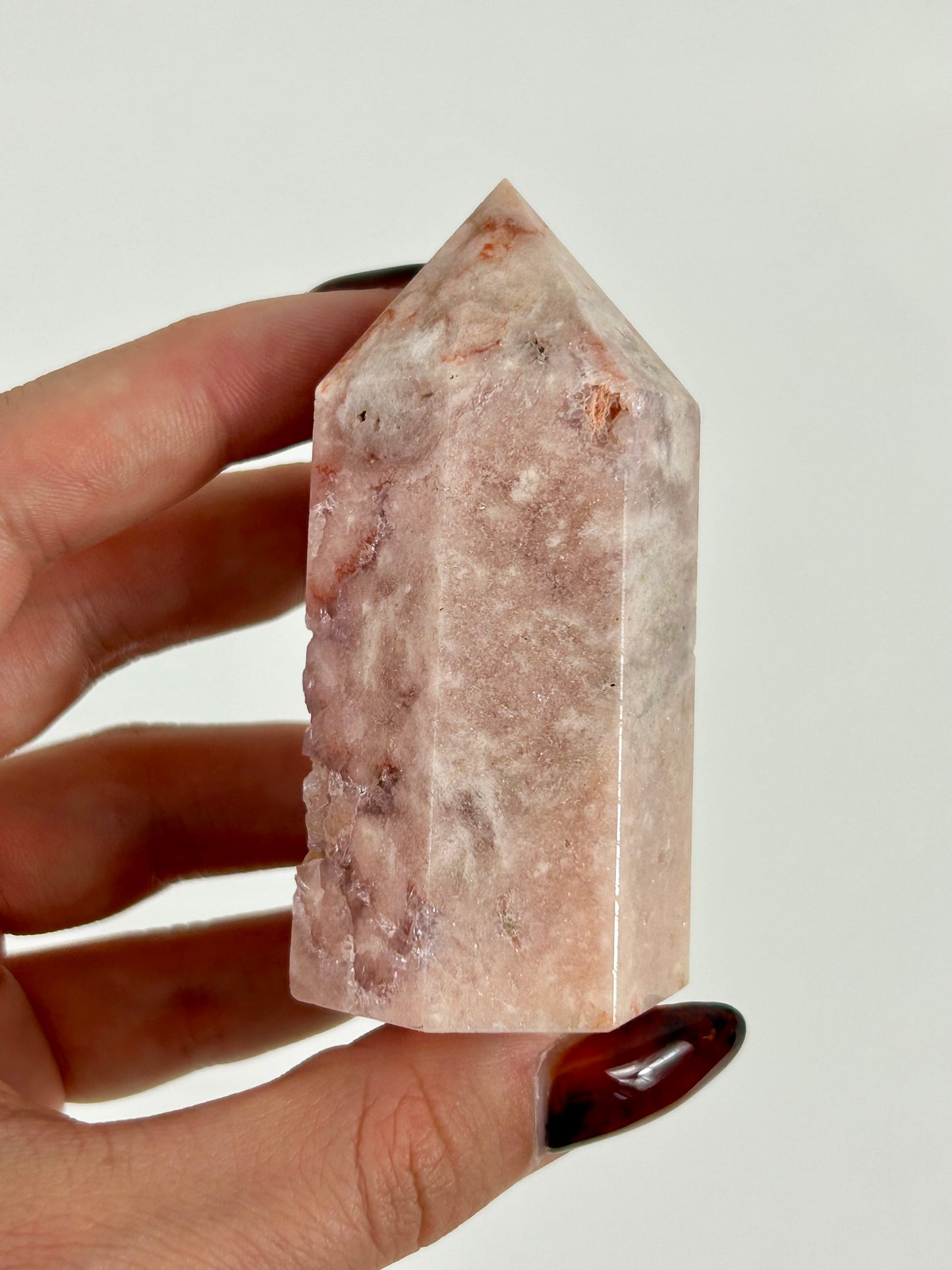 Blumenachat X Amethyst Turm 24ga