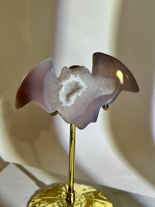 Druzy Achat Fledermaus - 45BA