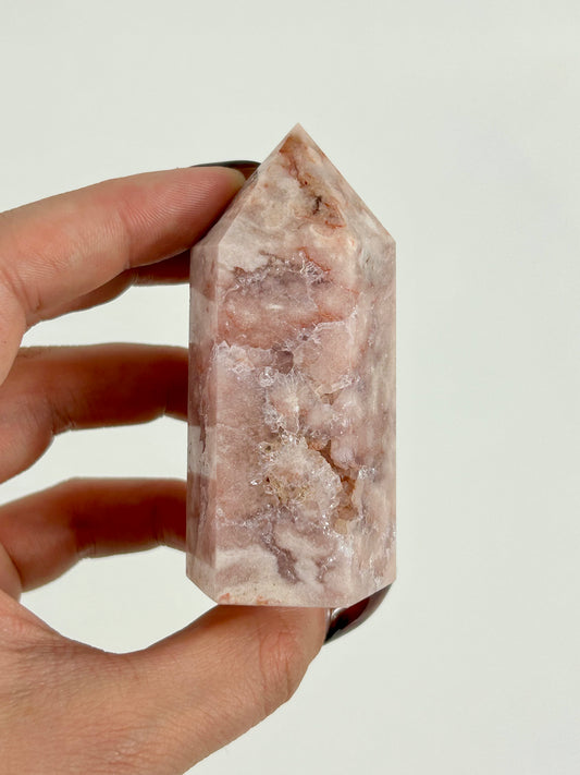 Blumenachat X Amethyst Turm 24ga