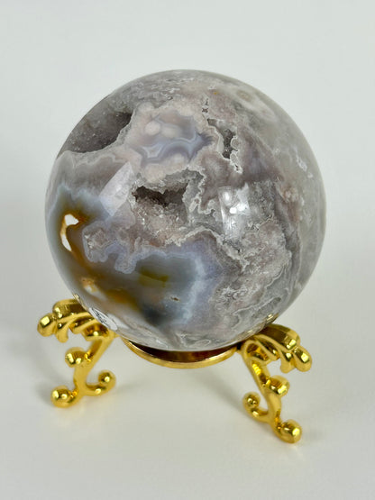 Blumenachat X Amethyst Kugel 62df