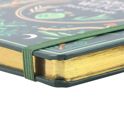 Green Witch - Notizbuch mit Goldschnitt