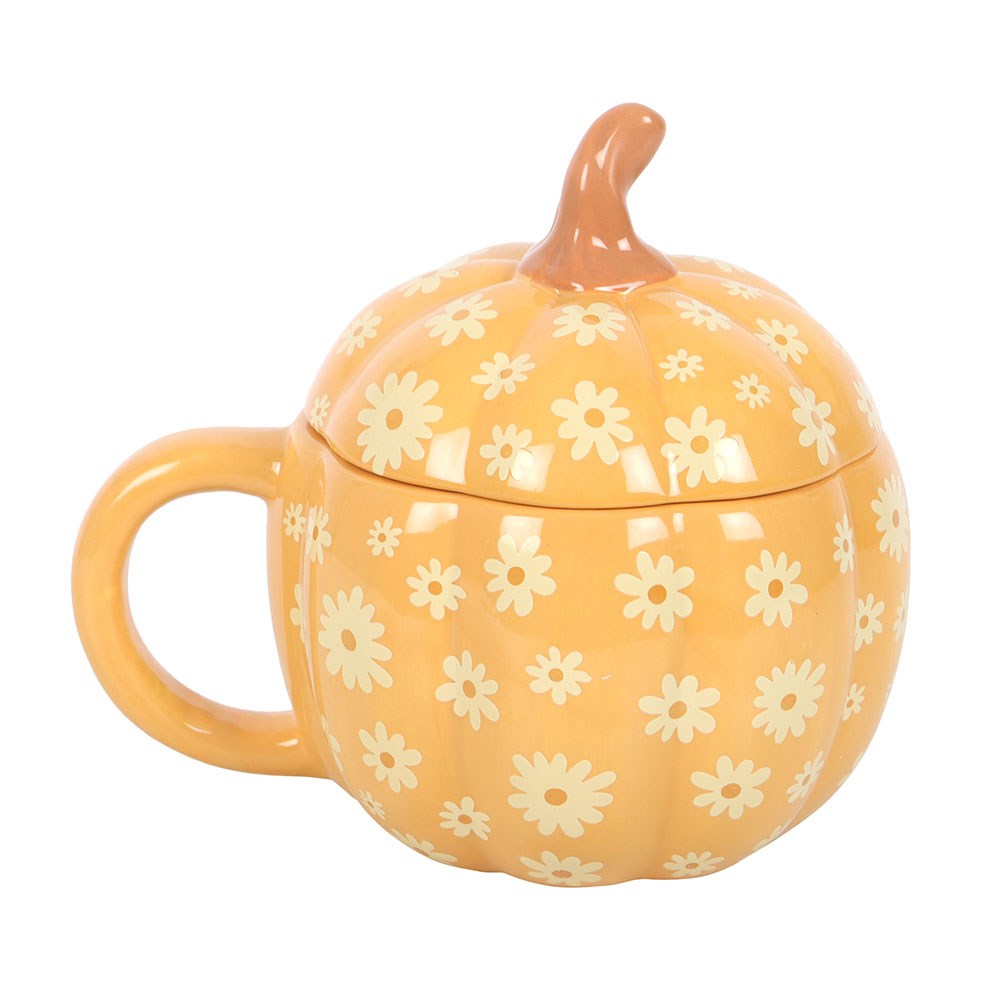 Groovy Pumpkin - Tasse mit Deckel