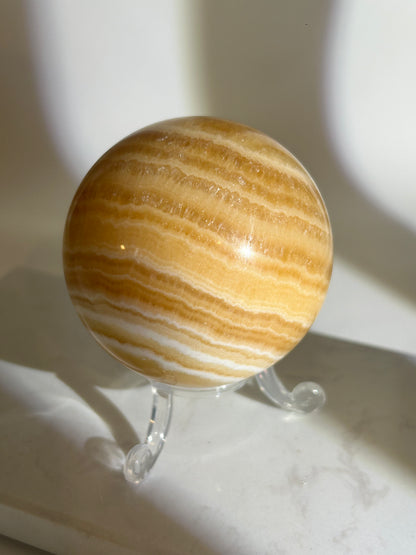 Orangencalcit Kugel 59u