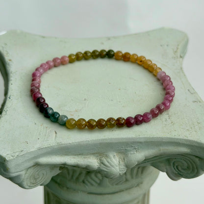 Bunter Turmalin - Armband - 4mm