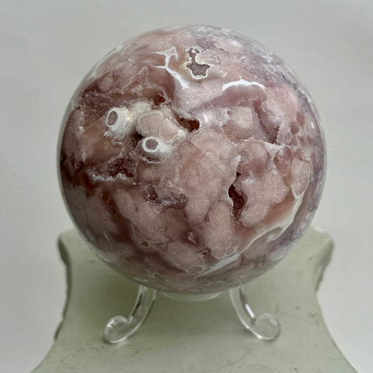 HQ Blumenachat X Amethyst Kugel I