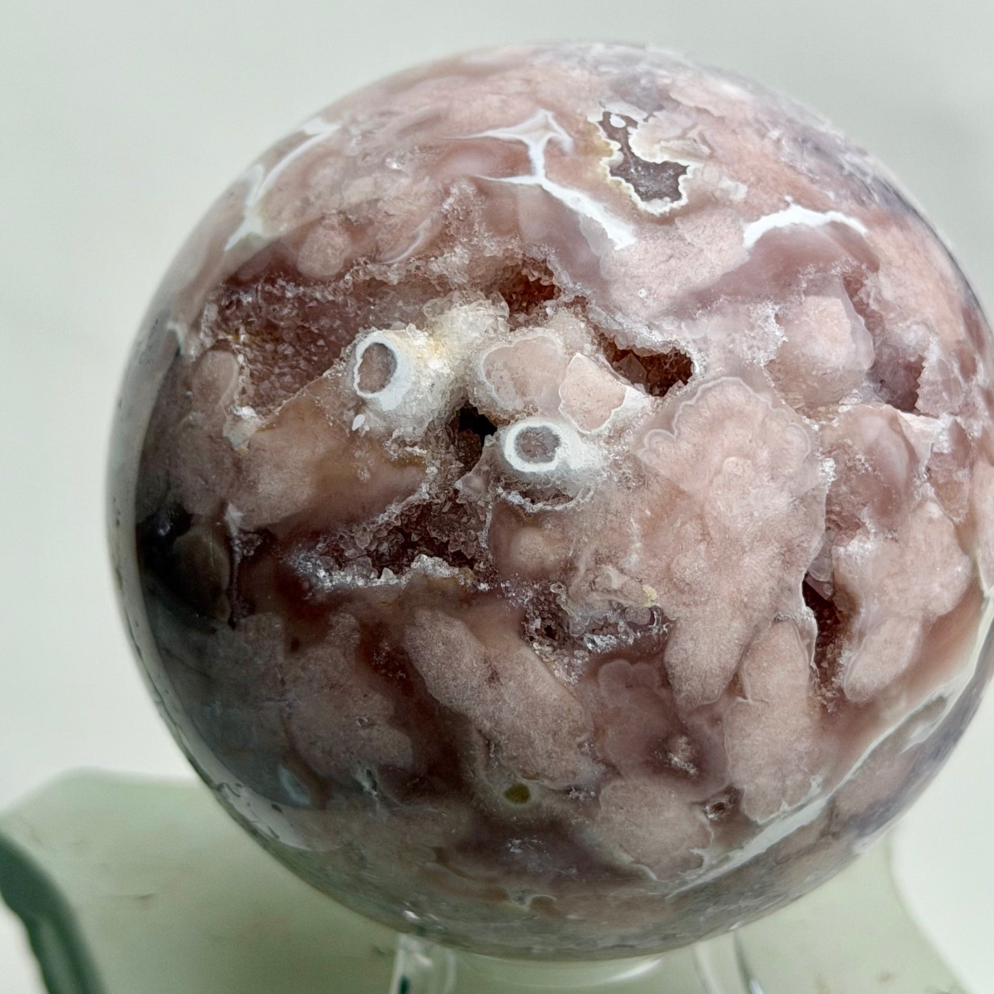 HQ Blumenachat X Amethyst Kugel I
