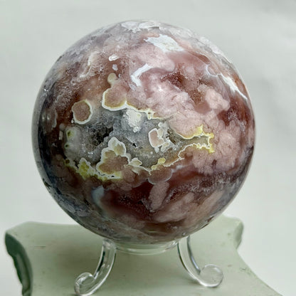 HQ Blumenachat X Amethyst Kugel I