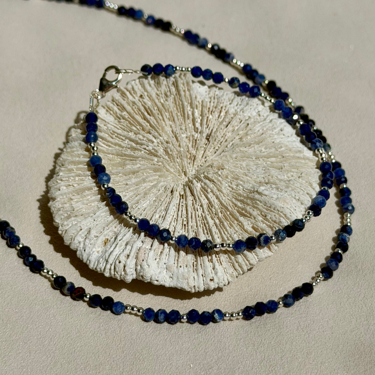 KYANOS - Halskette - 925 Silber - Sodalit