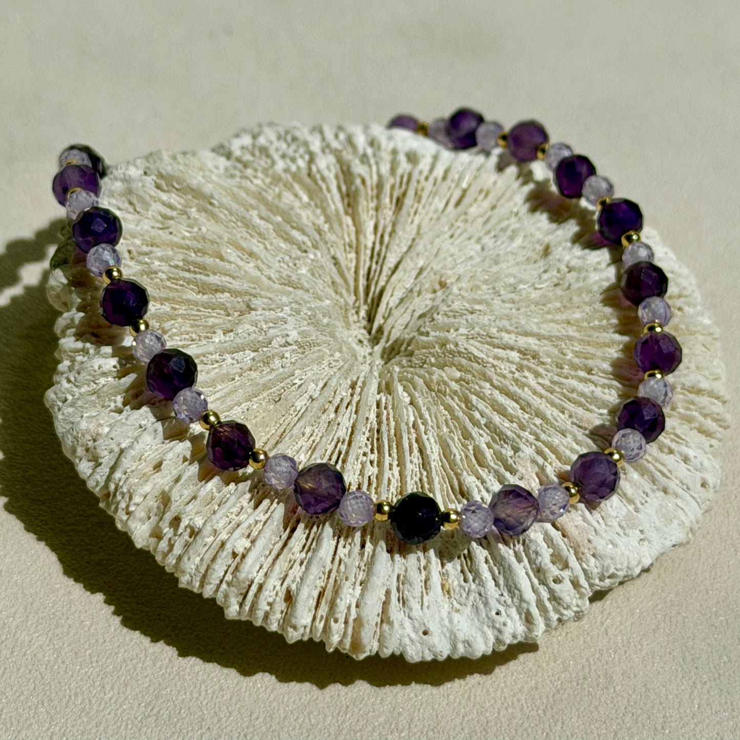 IANTHE - Armband - 925 Silber - Amethyst & Cubic Zirconia