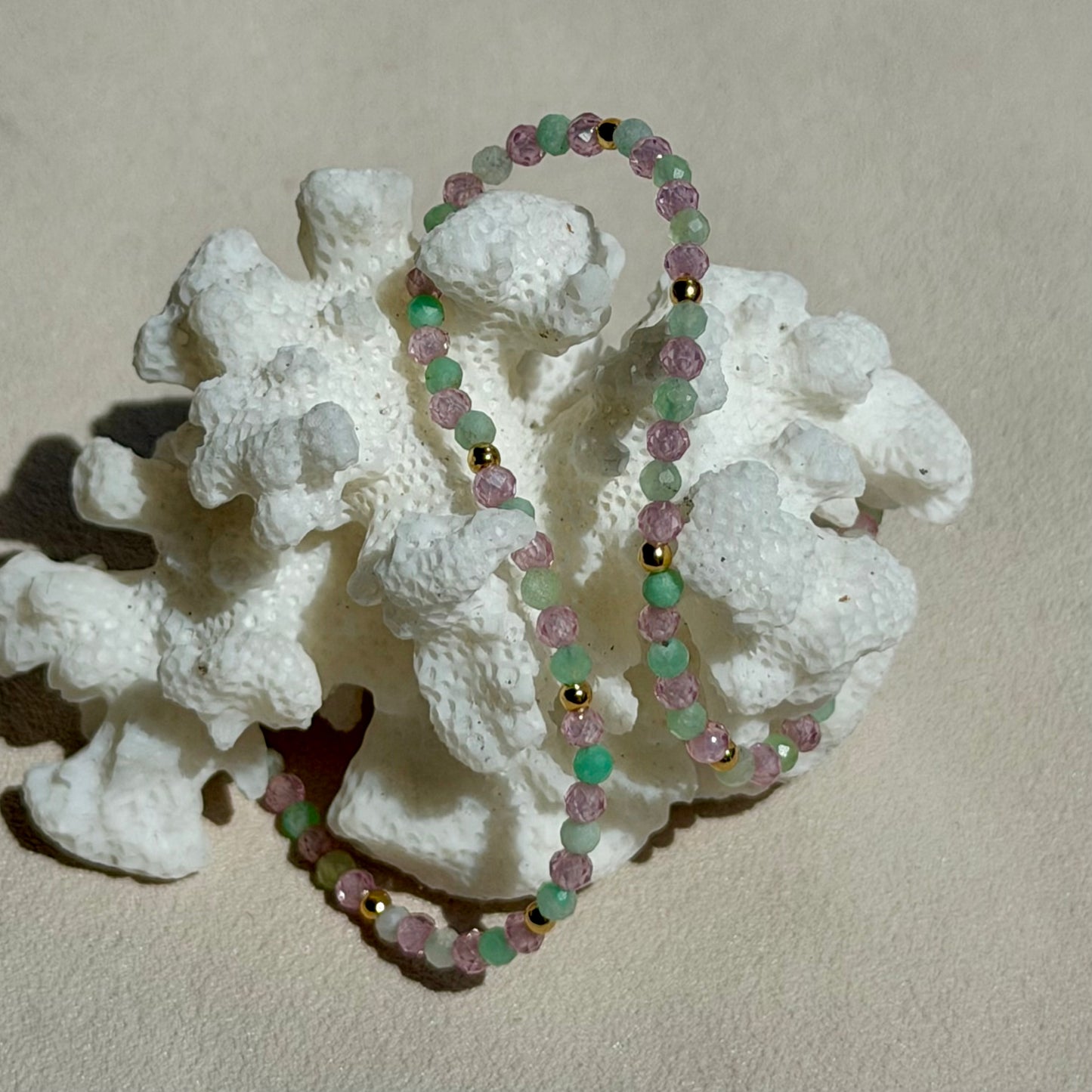 KHARIS - Armband - 925 Silber - Crysopal & Cubic Zirconia