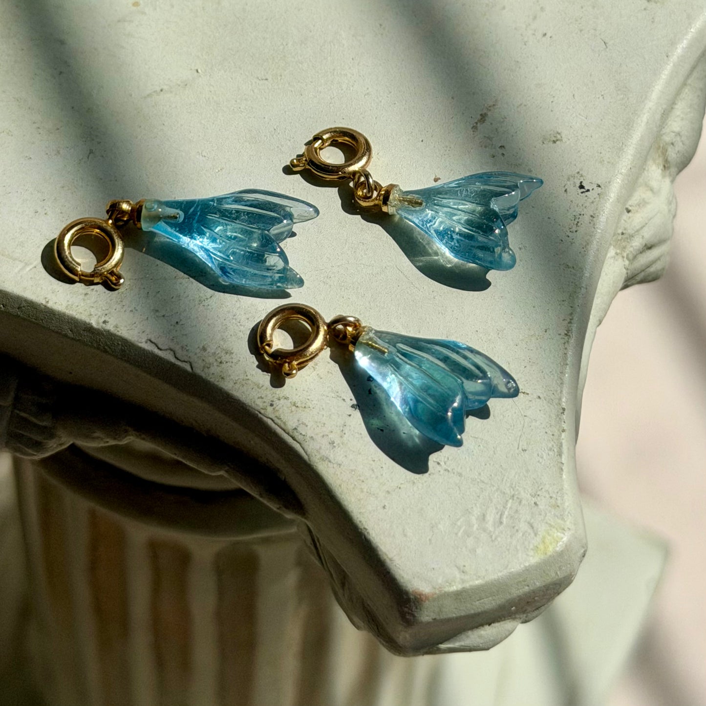 Zephyra Charm – Aquamarin - 925 Silber