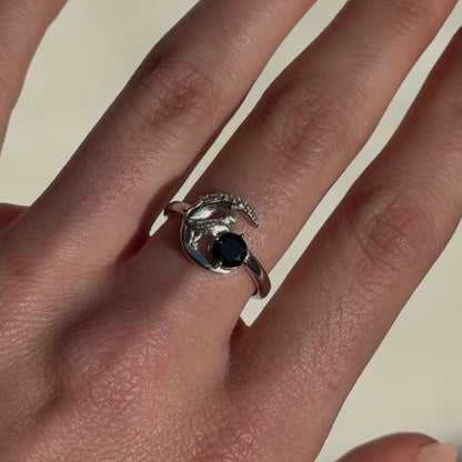 Obsidian Ring - Moon Guardian