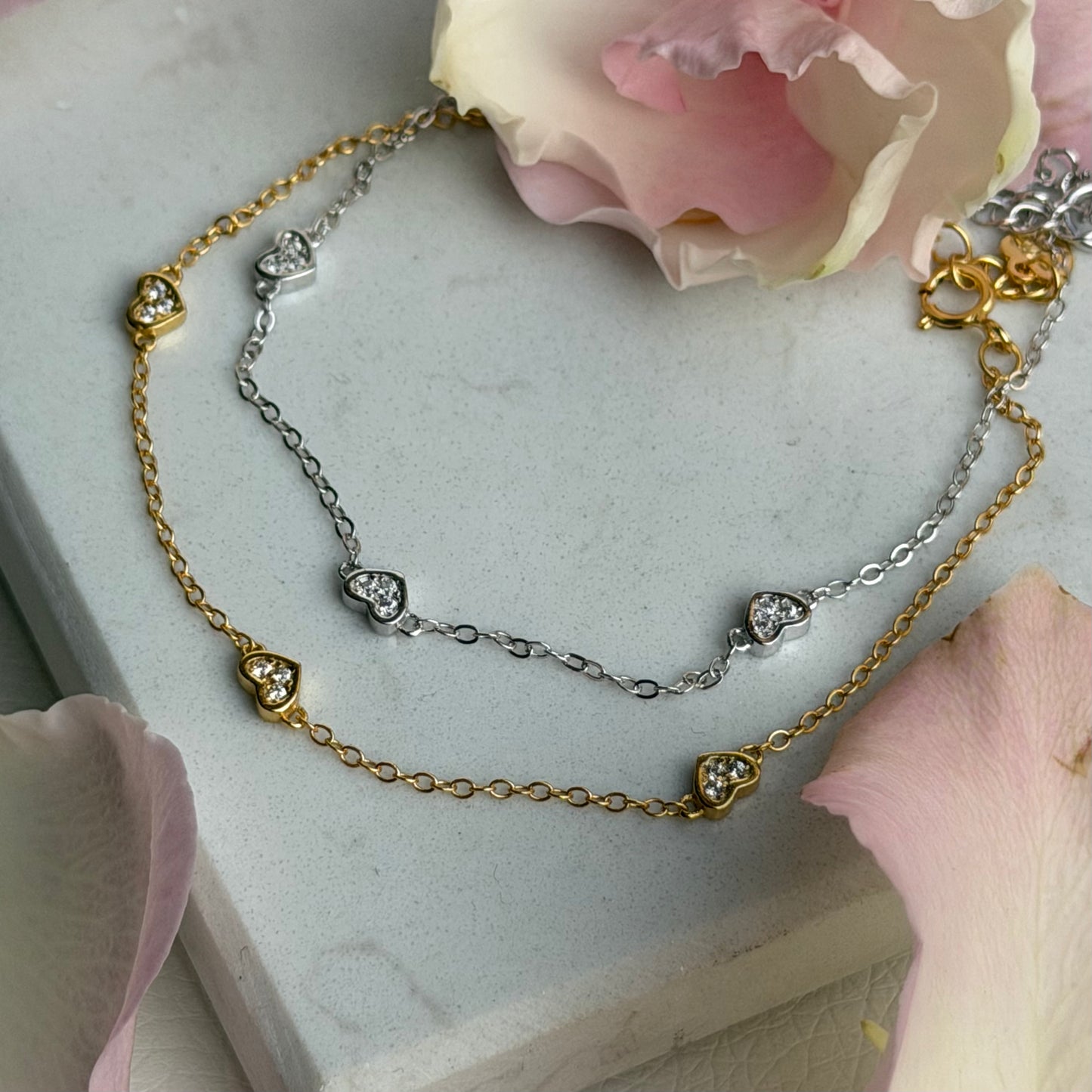 Aphrodite’s Promise – Herzarmband mit Zirkonia