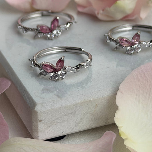 Aphrodite in Bloom – Pinker Turmalin Ring