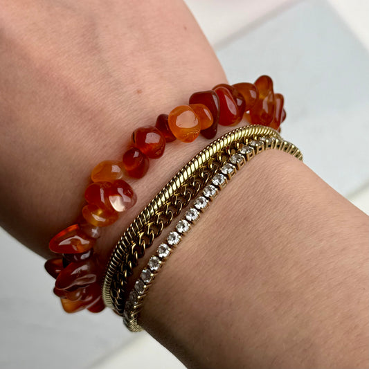 Karneol Splitter Armband