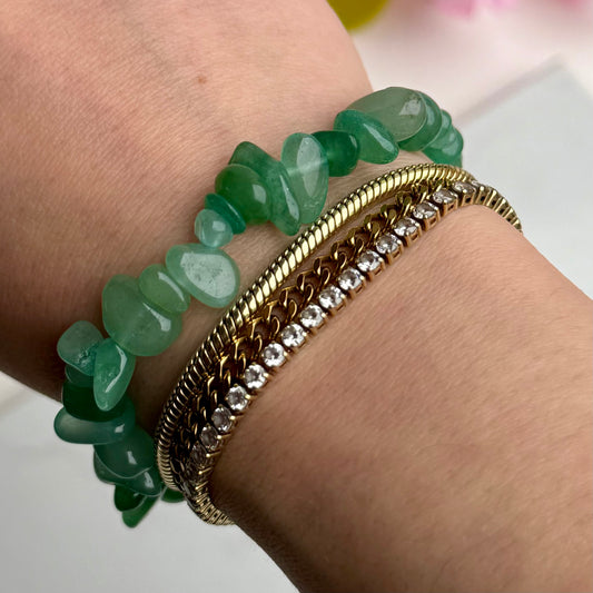 Aventurin Splitter Armband