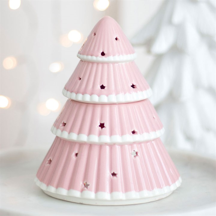 Pinke Weihnachtsbaum Öllampe