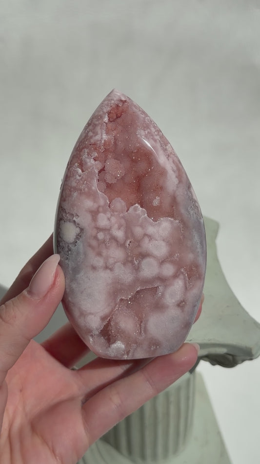 HQ Blumenachat X Amethyst Freiform II