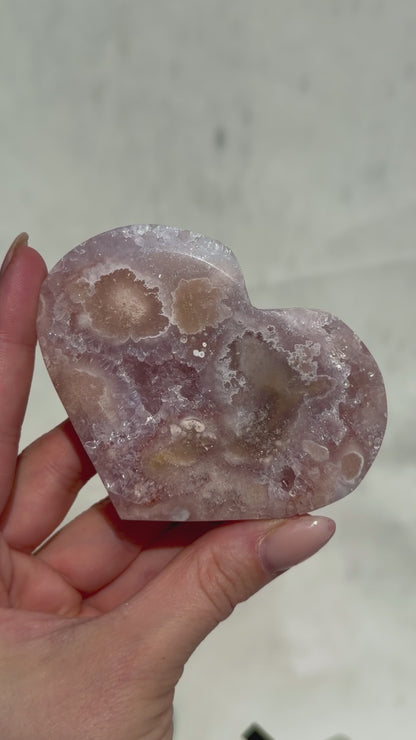 HQ Blumenachat X Amethyst Herz VI