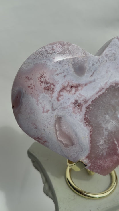 HQ Blumenachat X Amethyst Herz II
