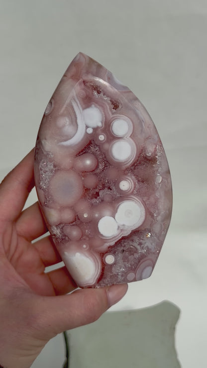 HQ Blumenachat X Amethyst Freiform I