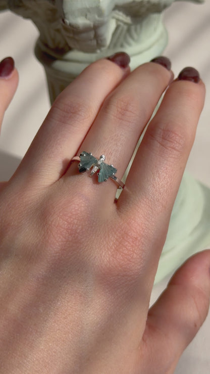 Nephele Ring - Blauer Turmalin - 925 Silber
