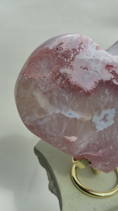 HQ Blumenachat X Amethyst Herz II