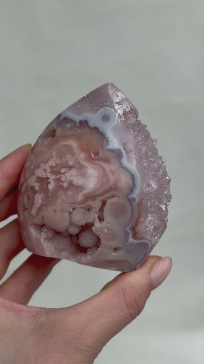 HQ Blumenachat X Amethyst Freiform VI