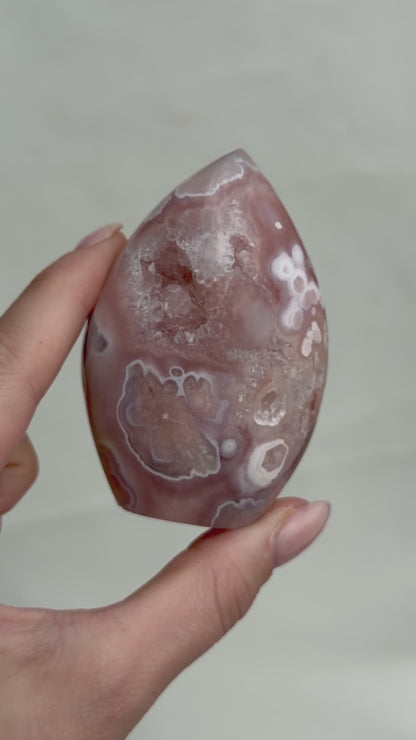 HQ Blumenachat X Amethyst Freiform VII